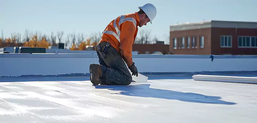Flat Roof Drain Installation in Mercer Island