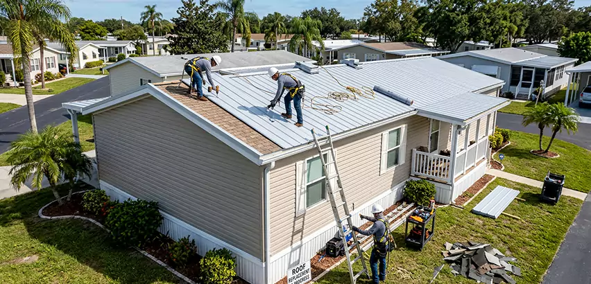 Mobile Home Metal Roof Replacement in Mercer Island