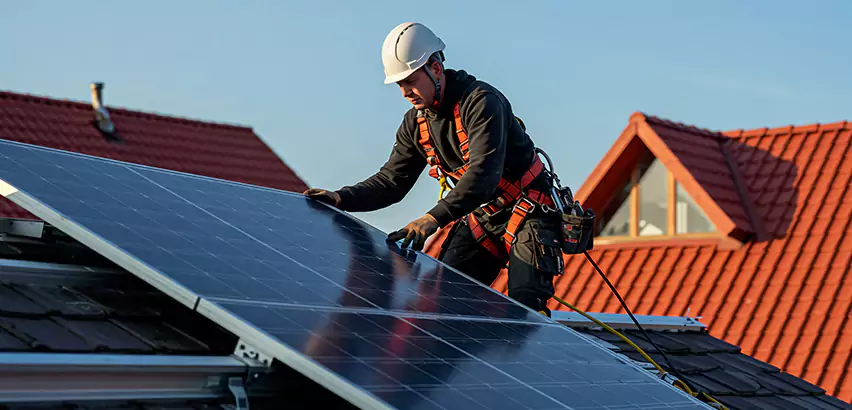 Solar Panels on Steel Roof Installation in Mercer Island
