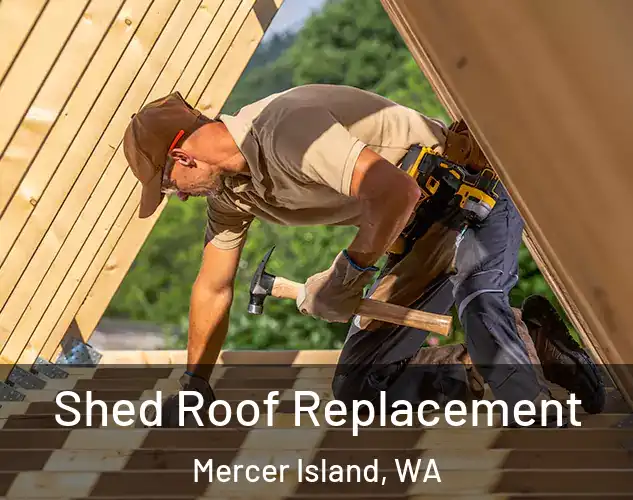  Shed Roof Replacement Mercer Island, WA